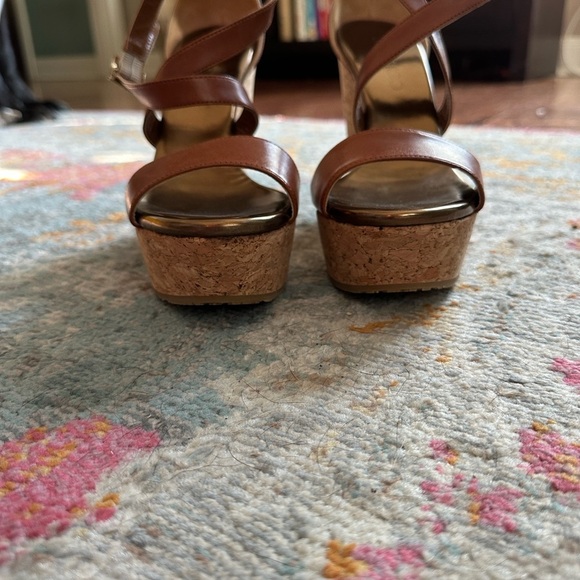 Jimmy Choo Brown Portia 120 Wedge Sandals - like new - Picture 6 of 11